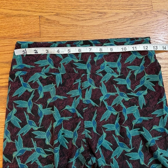 LuLaRoe Hummingbird Leggings One Size - Picture 6 of 8